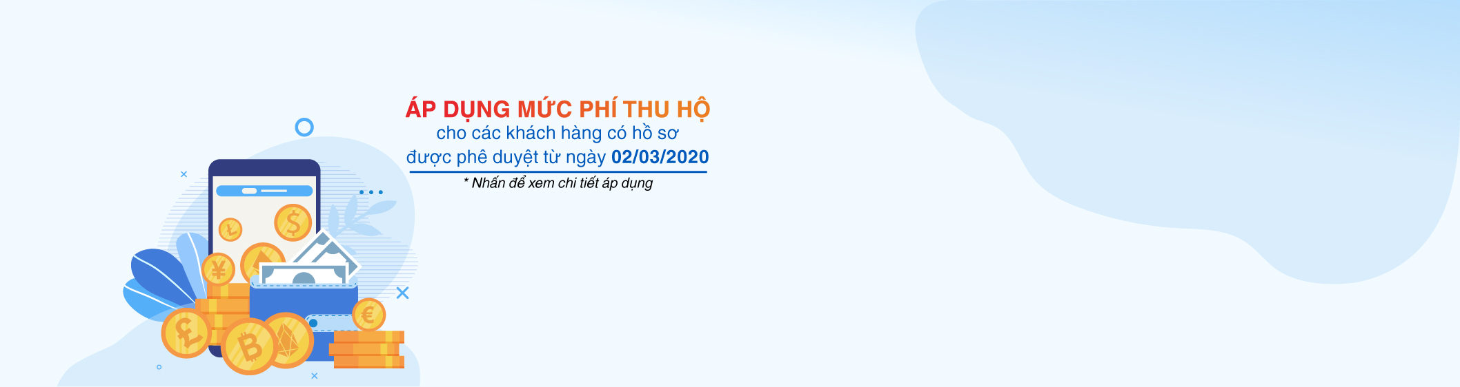 Thông báo điều chỉnh phí thanh toán khoản vay tại EASY CREDIT